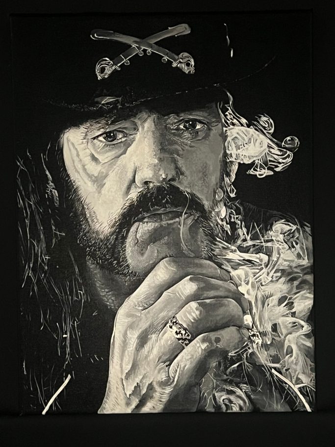 Studie eines Musikers Portraitstudie in monochromer Ausarbeitung
Acryl auf Leinwand